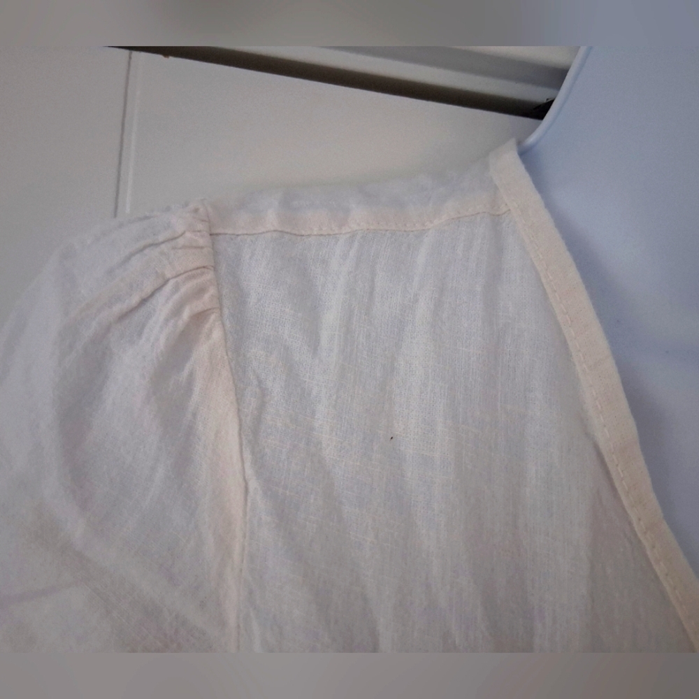 NWT Silver Jeans/ Elegant White Linen Blend Wrap/ Mini Dress/ US XS - Picture 4 of 12